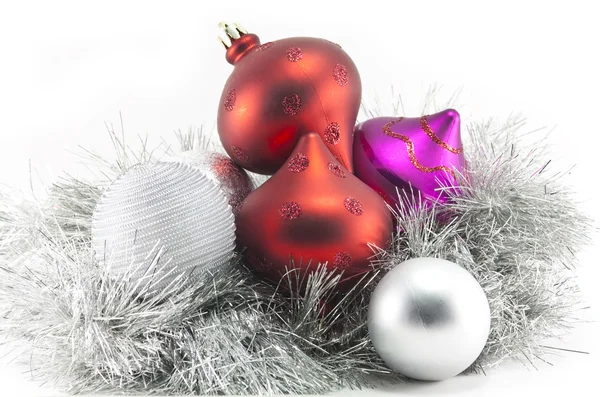 Christmas decorations and tinsel Stock Image