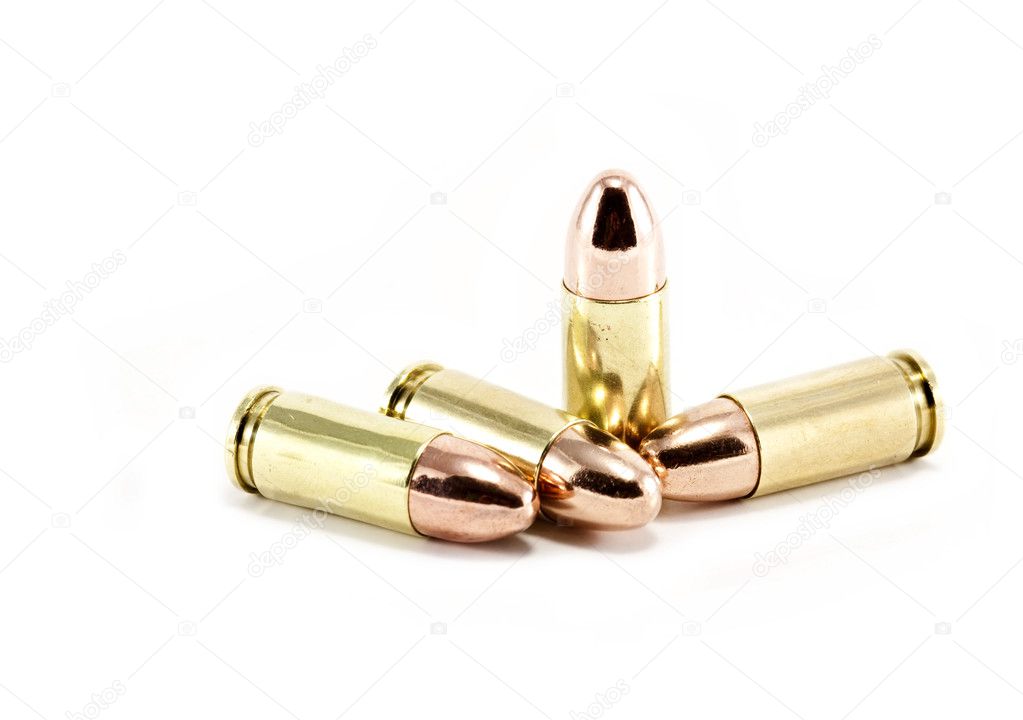 Four 9mm bullets