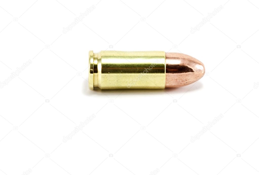 A single 9mm bullet