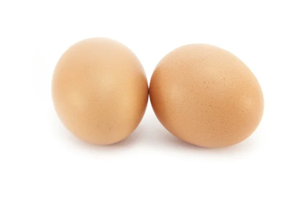 stock image Two Eggs on white