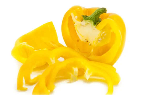 Sliced yellow pepper — Stock Photo, Image