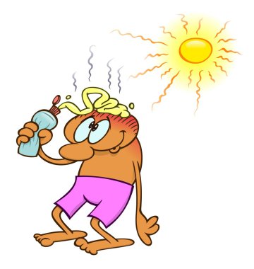 Adding sun block clipart