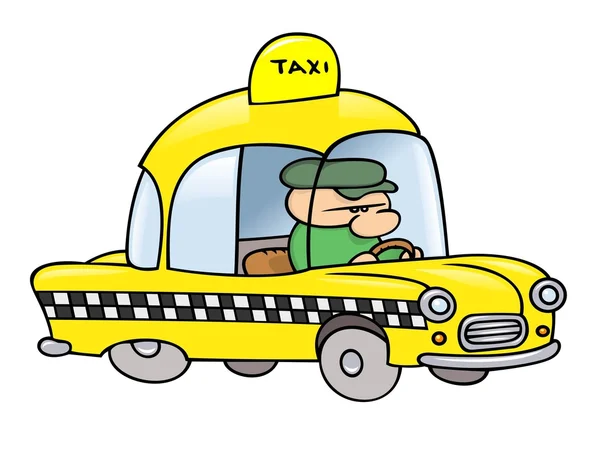 Taksi Şoförü Stok Illüstrasyon