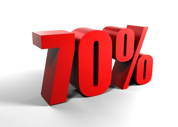 70% seventy percent — Stock Photo, Image