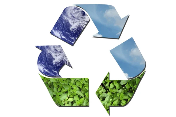 Ecological recycle sign — Stock Photo, Image