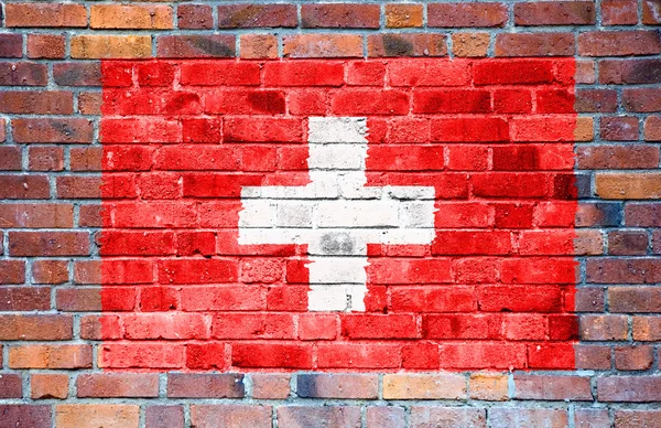 Флаг Швейцарии Стоковая Картинка
