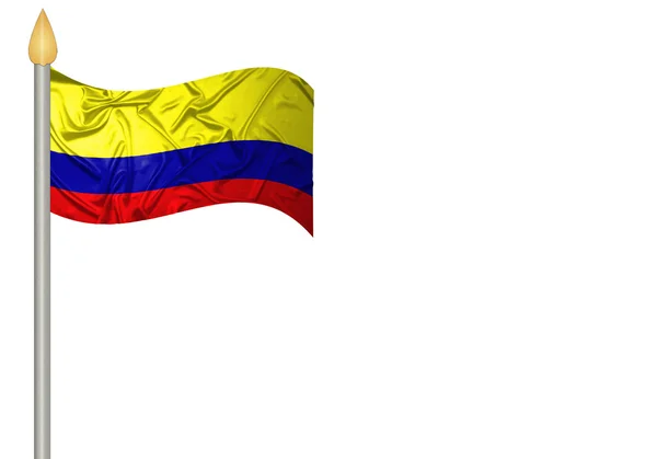 Kolumbianische Flagge Stockbild
