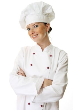 Attractive cook woman clipart