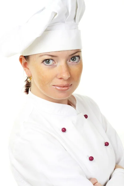 Femme cuisinière attrayante — Photo