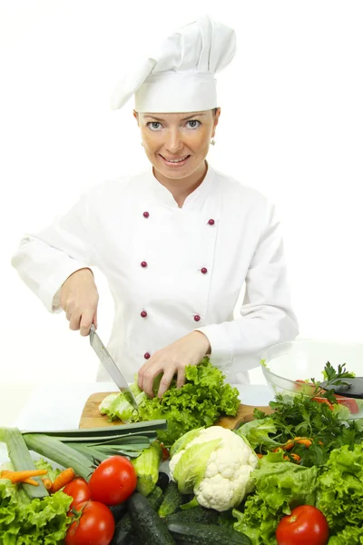 Vonzó cook nő — Stock Fotó