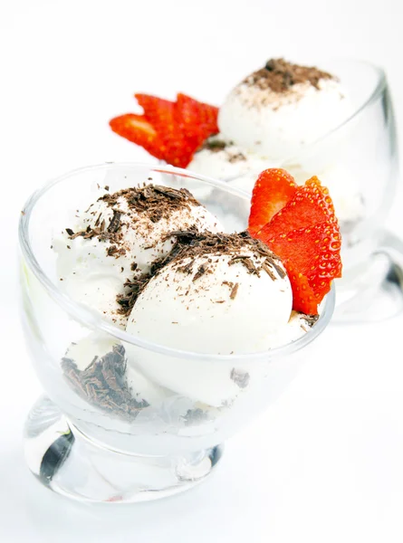चॉकलेट के साथ आइसक्रीम — स्टॉक फ़ोटो, इमेज
