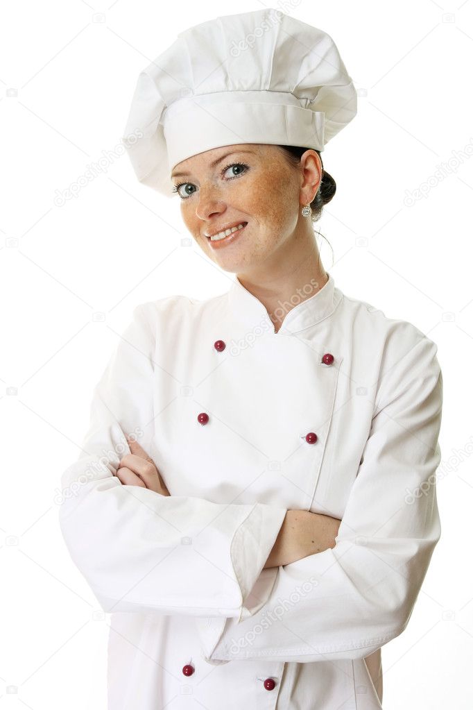 Attractive cook woman Stock Photo by ©kolobo4ek 3012114