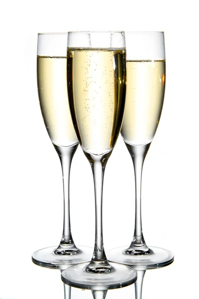 Champagneglas Stockbild