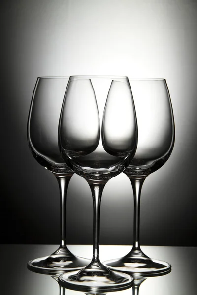 Copo de vinho vazio — Fotografia de Stock