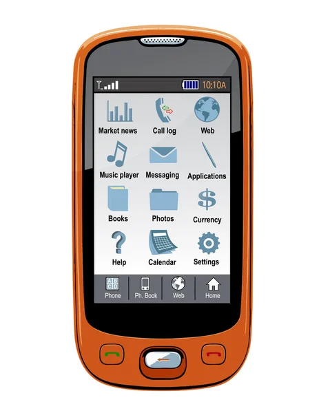 Vector cell phone / PDA / GPS — Stock Vector