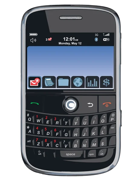 Vector cell phone / PDA / Blackberry — Stock Vector