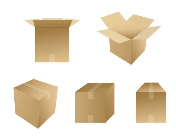 Cardboards — Stock Vector
