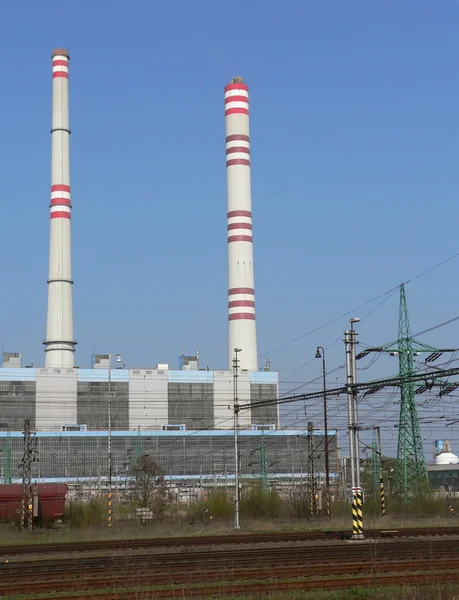 석탄 발전소 — 스톡 사진