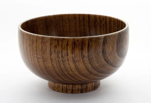 Fából készült bowl Stock Fotó