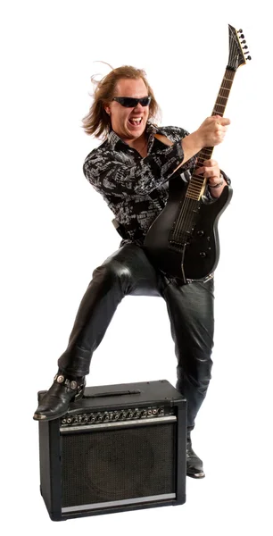 Guitarrista a tocar — Fotografia de Stock