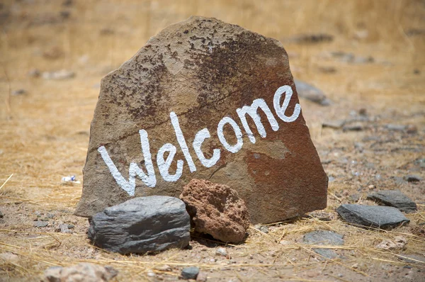 Welcome message — Stock Photo, Image