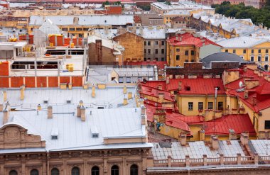 View of the roof of St. Petersburg clipart