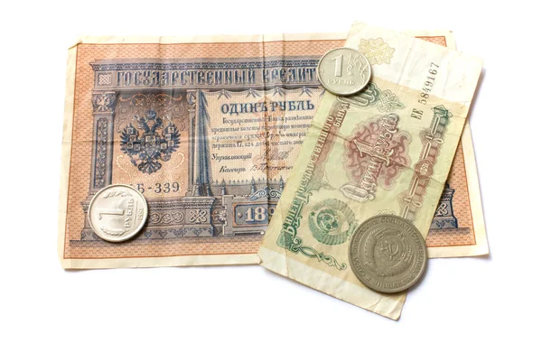 Один рубль — стоковое фото