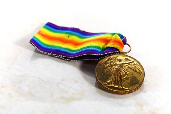 Канадская медаль Победы Первой мировой войны — стоковое фото