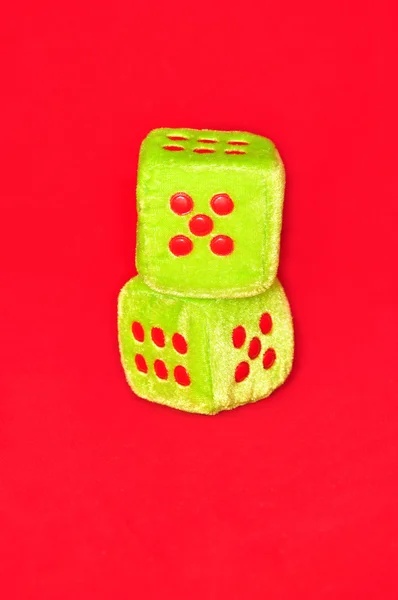 Cubos brilhantes com números — Fotografia de Stock