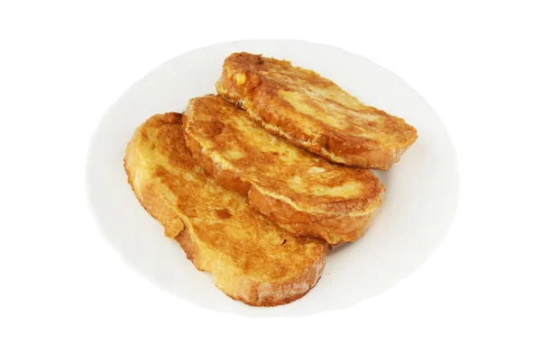 Fransız tost plaka üzerinde — Stok fotoğraf