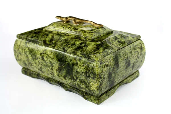 Groene stenen borst — Stockfoto