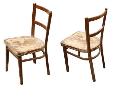 Old wooden chair clipart