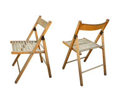 Garden seat chair in different views clipart