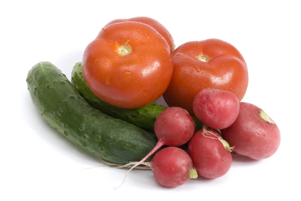 Овощи на белом фоне Лицензионные Стоковые Фото