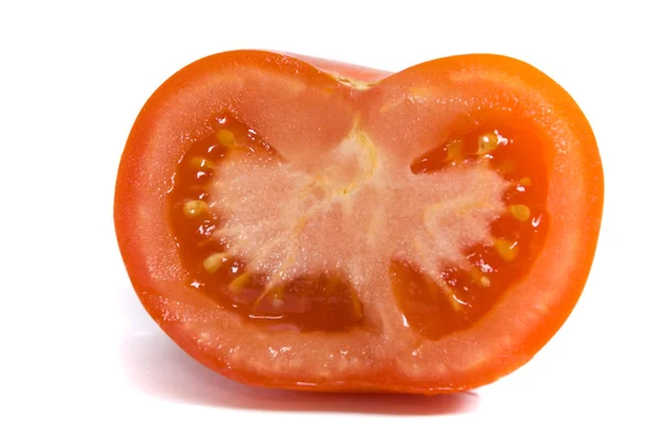 Sliced tomato on the white background — Stock Photo, Image