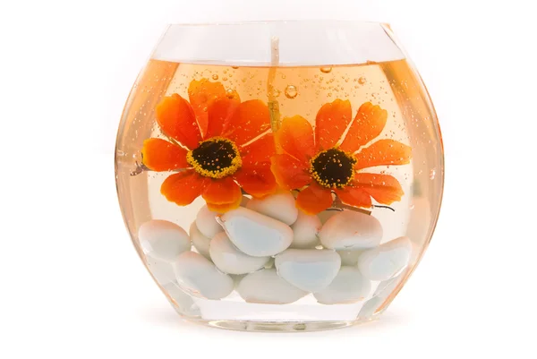 Aromatická svíčka ve formě akvárium Royalty Free Stock Obrázky