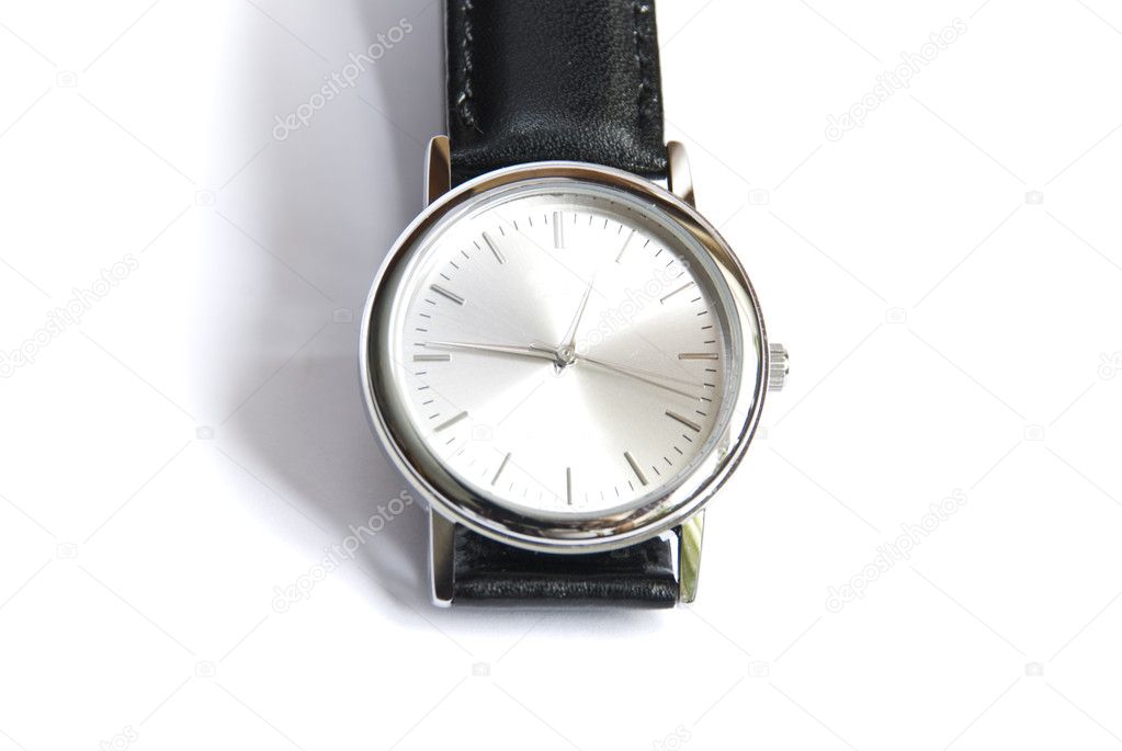 Watches on a white