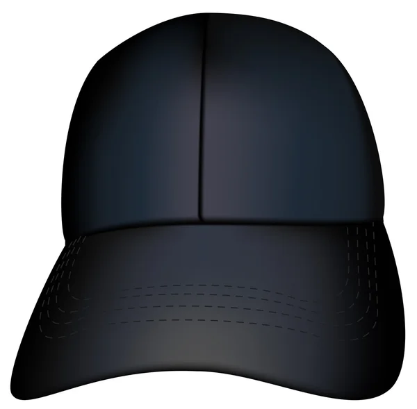 Baseball schwarze Mütze — Stockvektor