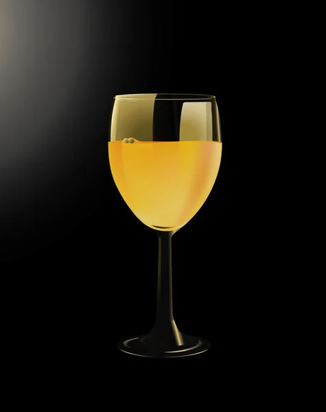 一杯のワイン — ストックベクタ