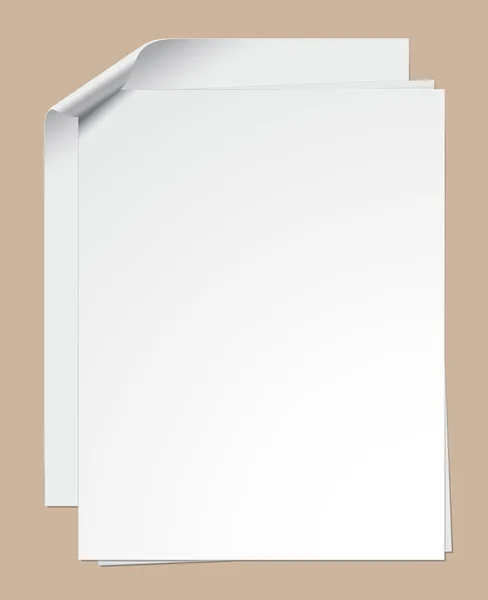 Beschnittene Papierblätter — Stockvektor