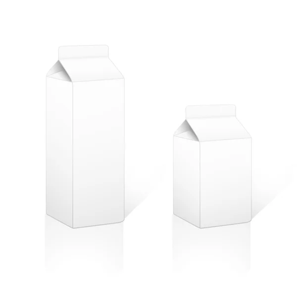 Συσκευασία γάλακτος 0,5 & 1lt — Διανυσματικό Αρχείο