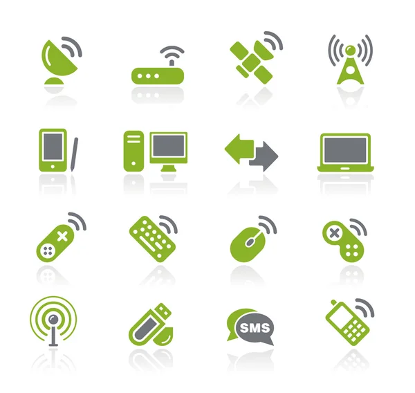 Wireless & Comunicações — Vetor de Stock