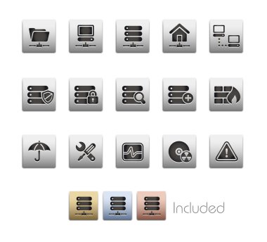 Network & Server // Metallic Series clipart