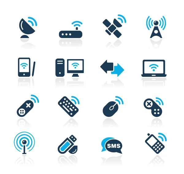 Wireless & Communications / / Azure Series — стоковый вектор