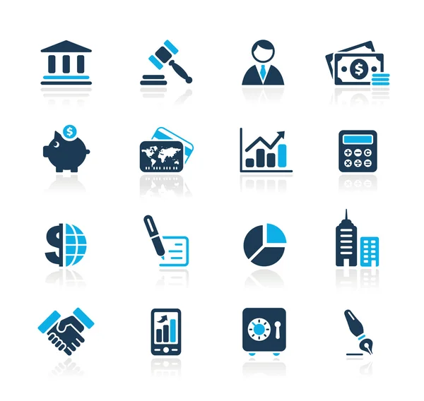 Бізнес та фінанси // Azure Series Ліцензійні Стокові Ілюстрації
