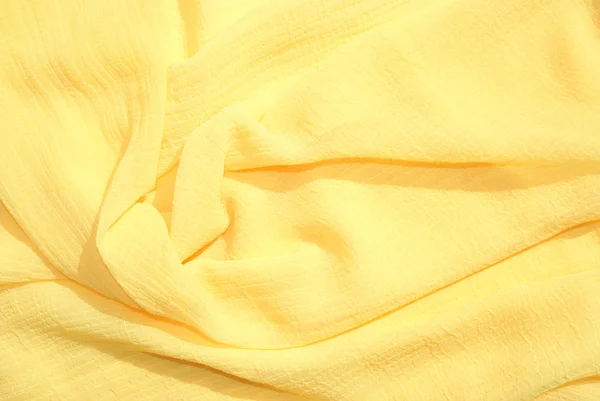 Yellow silk scarf — Stock Photo, Image