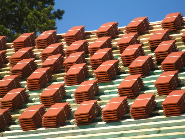 Red roof tiles — Stock Photo, Image