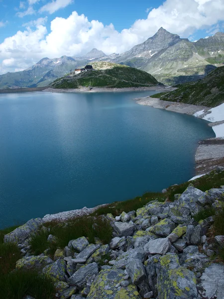 Weissee alpine lake in the Alps — Stock Photo, Image