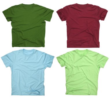 Blank t-shirts 3 clipart