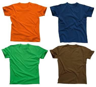 Blank t-shirts 4 clipart